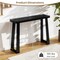 43-inch Narrow Entryway Console Table Solid Rubber Wood with Sturdy Base